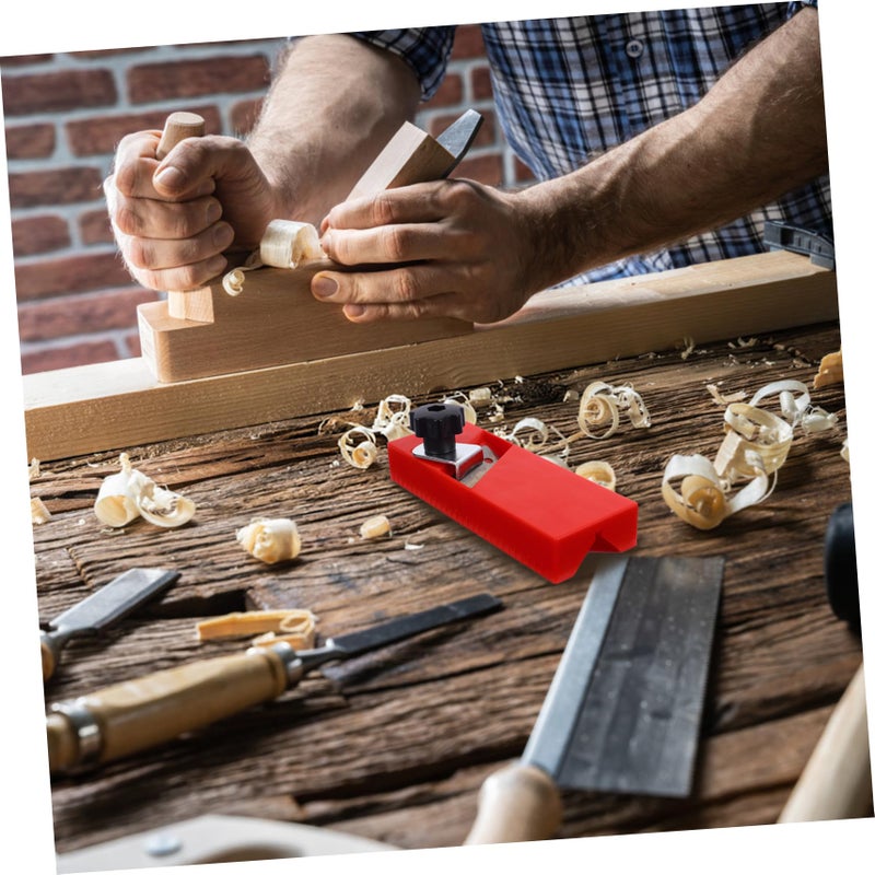 45 Degree Chamfering Planing Tool Manual Woodworking Hand Tool for Edge Trimming Polyester Fiber Red - Image 5