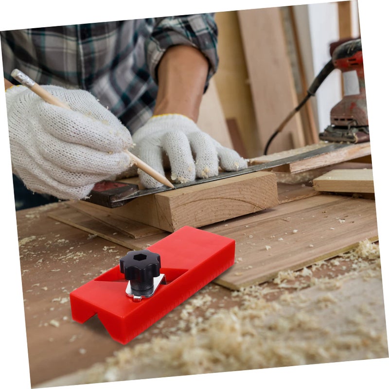 45 Degree Chamfering Planing Tool Manual Woodworking Hand Tool for Edge Trimming Polyester Fiber Red - Image 4
