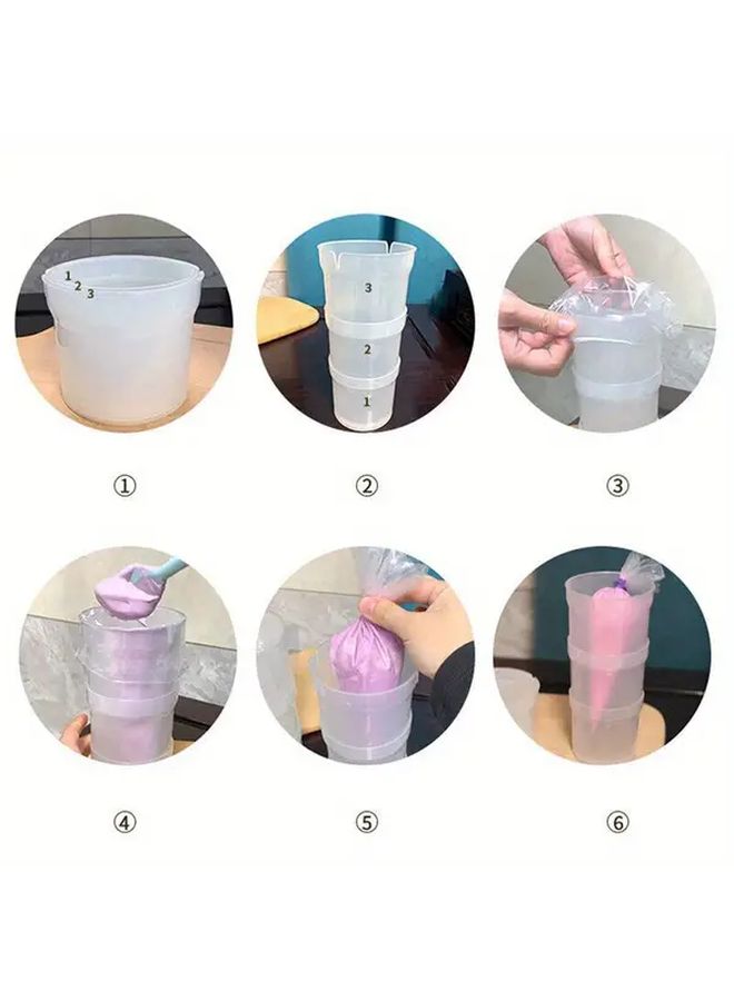 1 Set PastryCraft Plastic Icing Piping Holder Piping Bag Stand Dessert Decorating Tool Pastry Bag Bracket Mounting Aid - Image 4
