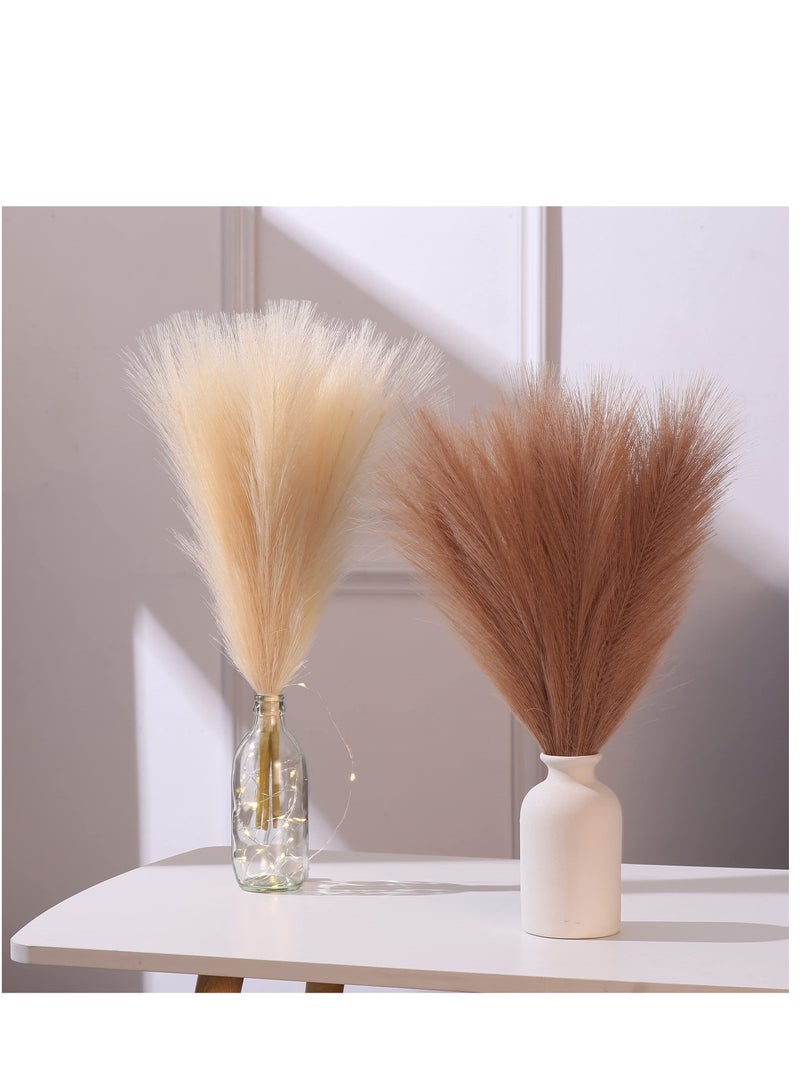 KASTWAVE 6 Pcs Artificial Pampas Grass Branches for Vase Fillers 17 Inches  - Image 3