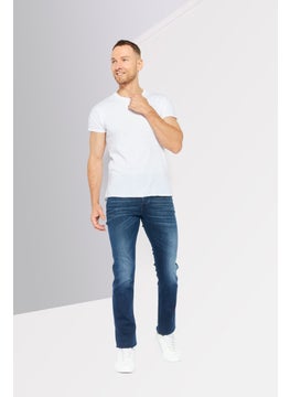 DIESEL Men Regular Fit Washed Buster Slim-Tapered Jeans, Navy  - Image 2