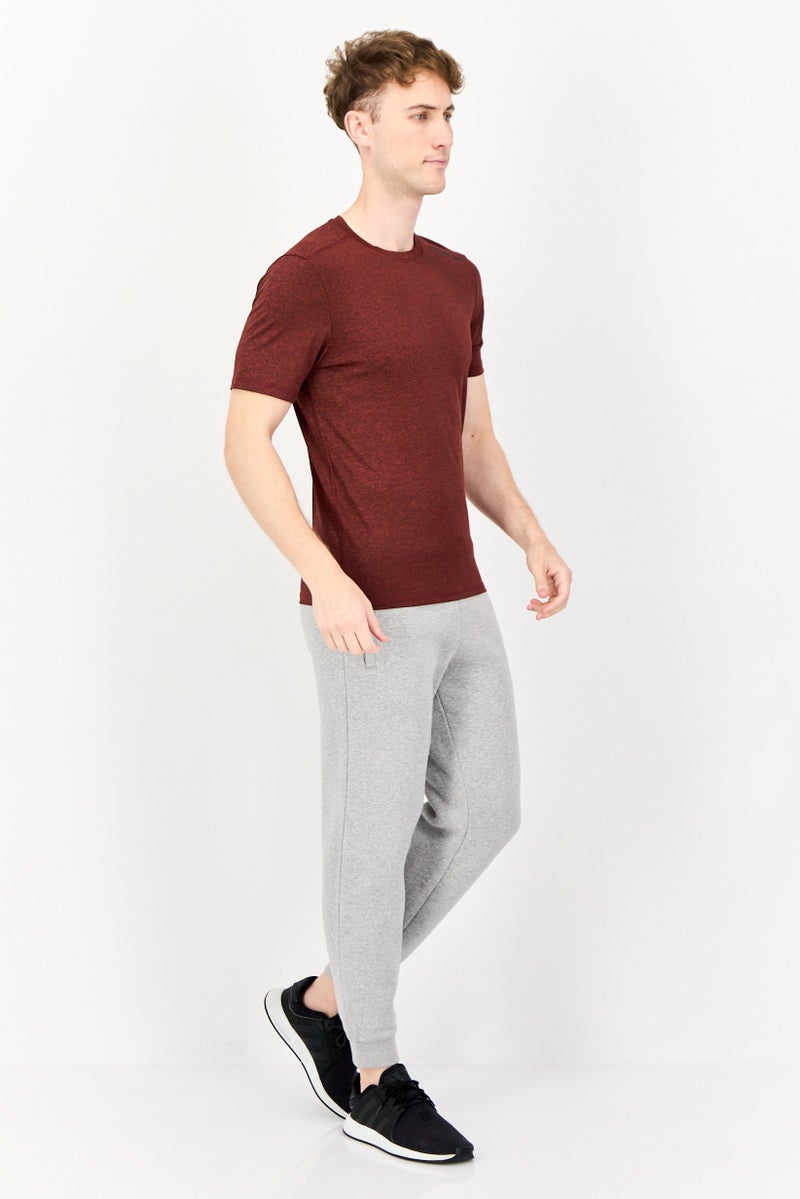 SKECHERS Men Sportswear Fit Short Sleeves Training T-Shirt, Dark Rust - Image 4