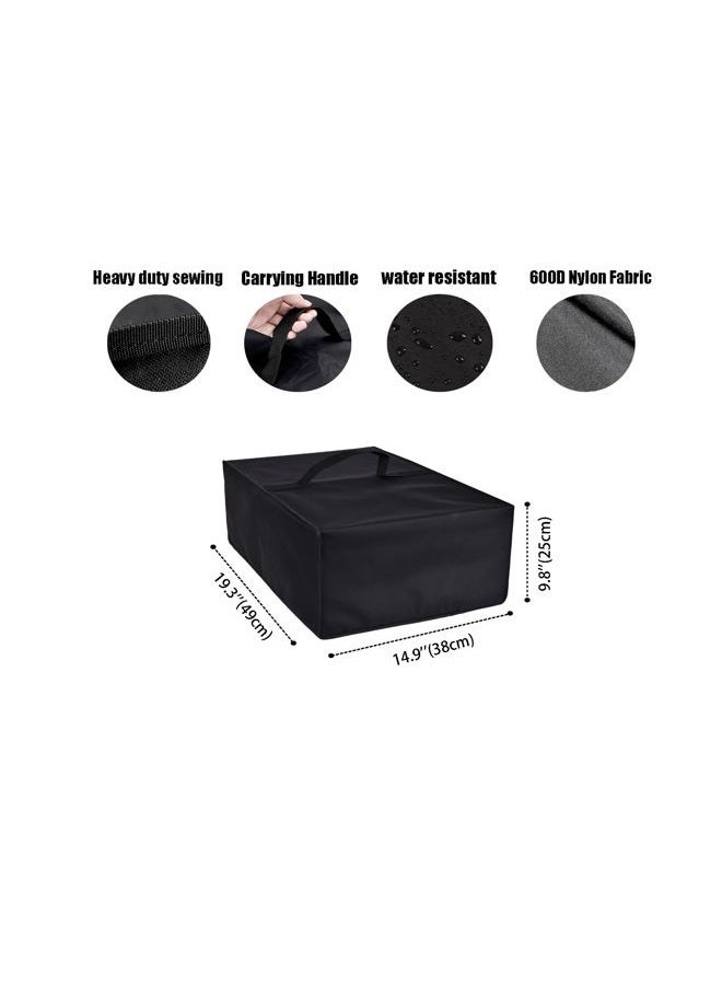 NUENSS-ROR Microwave Oven Grill Cover Protector,Nylon Fabric Dust-proof Cover Case Protections for BLACK+DECKER EM720CB7 Digital Microwave Oven 0.7 Cu.ft/COMFEE' EM720CPL-PMB Countertop Microwave Oven 0.7cu.ft - Image 4