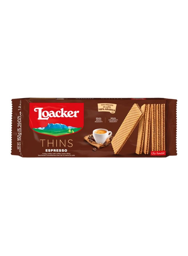 Loacker Thins with Espresso 150g - Image 1