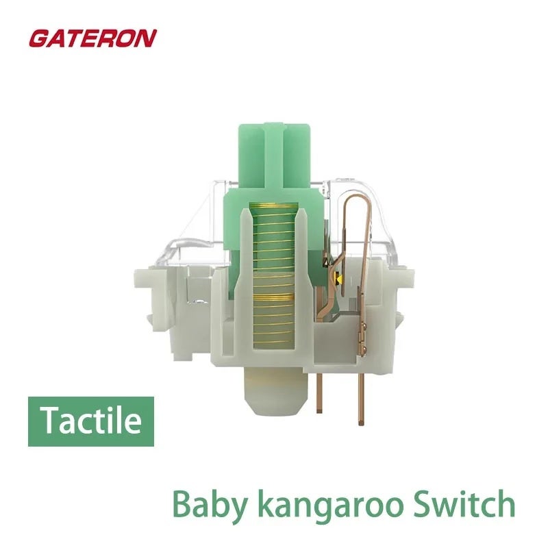 Gateron Baby Kangaroo 2.0 HP Tactile Switch 59gf 5 Pin Factory Lubed for Mechanical Keyboard Aula F75 Ajazz AK820 - Image 3