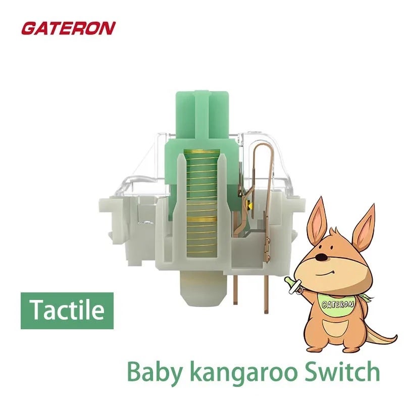 Gateron Baby Kangaroo 2.0 HP Tactile Switch 59gf 5 Pin Factory Lubed for Mechanical Keyboard Aula F75 Ajazz AK820 - Image 1