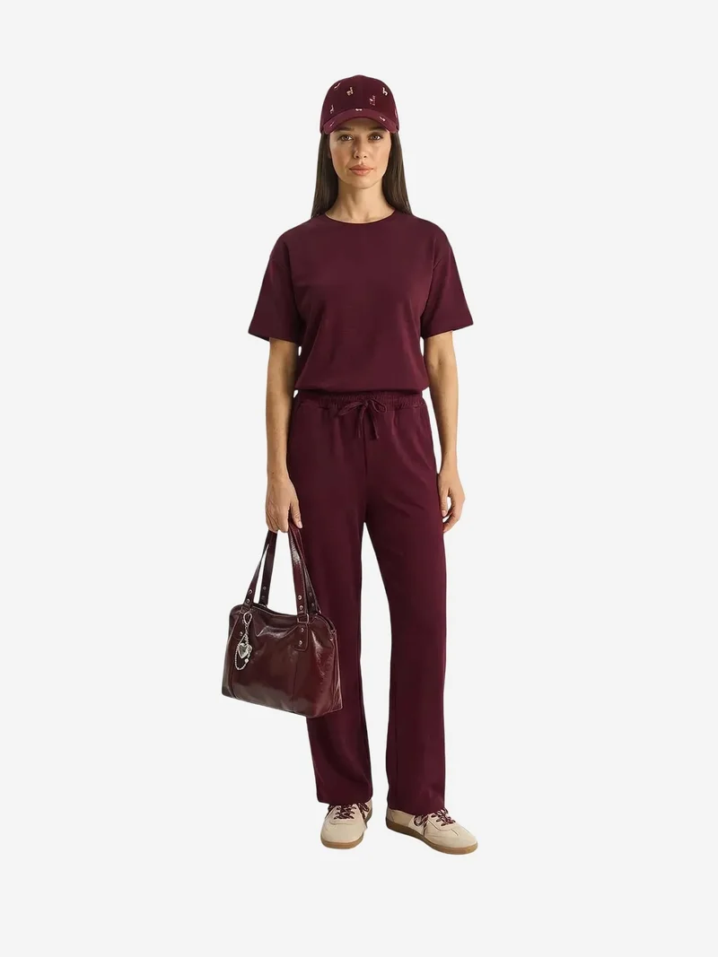 بيانكو لوتشي LUCCI Crew Neck T-Shirt and Pants Two-Piece Set
