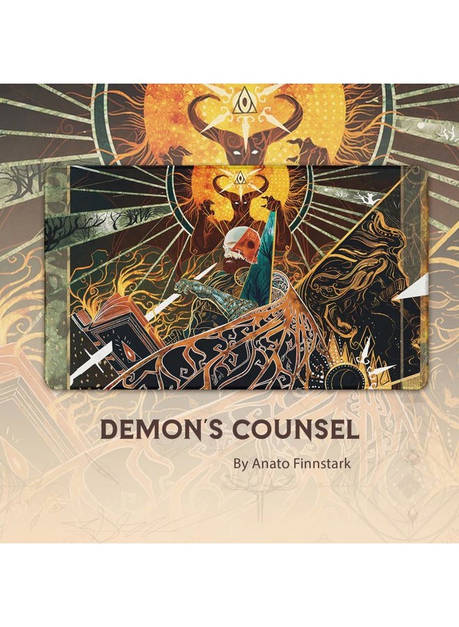Paramint Demonic Tutor (Stitched) - MTG Playmat by Anato Finnstark - Compatible with Magic The Gathering Playmat - Play MTG, YuGiOh, TCG - Original Play Mat Art Designs & Accessories - Image 3