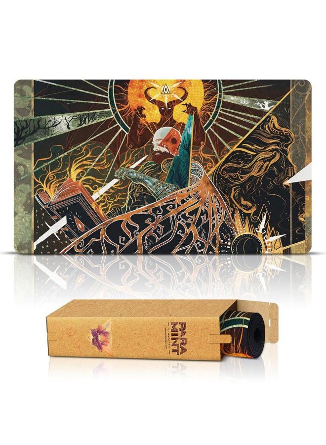 Paramint Demonic Tutor (Stitched) - MTG Playmat by Anato Finnstark - Compatible with Magic The Gathering Playmat - Play MTG, YuGiOh, TCG - Original Play Mat Art Designs & Accessories - Image 1