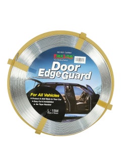 FLEXLINE FlexLine Door Edge Guard 15M Door Seal Strip - Universal Fit, Easy Installation, No Tape Needed  - Image 5