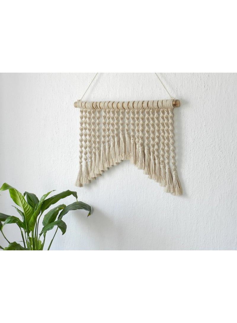 انتيكيانو تعليقة جدارية من المكرمية، ديكور بوهيمي، نسيج جداري منسوج، لوحة مكرمية جدارية، هدية للمنزل الجديد، لوح خلفي للسرير - Image 2