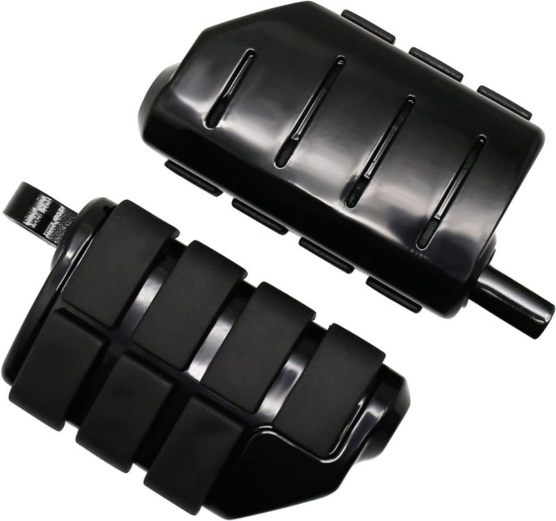JUNJUMOTO Motorcycle Footpegs Foot Rest for Harley Touring Models - Black - Image 4