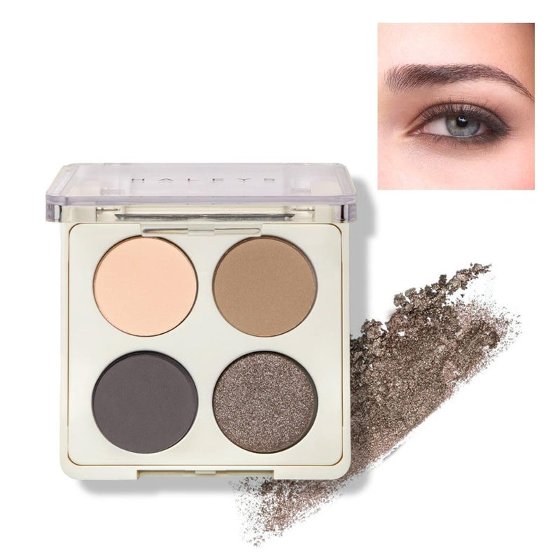 HALEYS Re-play Just Drinks Eyeshadow Quad, Essential Smokey Eye Palette, User-Friendly, Longwear, Pigmented, Buildable, Blendable, Talc-Free, V + CF - Image 1