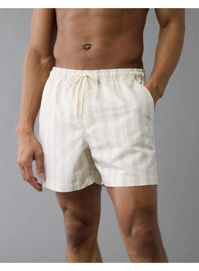 American Eagle Swim trunks that look as good on the street as they do on the beach, featuring a lined interior and a 5" inseam.