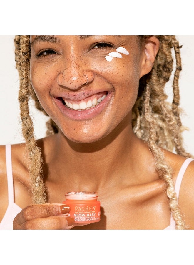 باسيفيكا كريم باسيفيكا للعين للنساء - كريم جلو بيبي لتفتيح العين - علاج الهالات السوداء تحت العين بالكافيين مع فيتامين سي والكافيين وحمض الهيالورونيك، نباتي، خالٍ من القسوة، تم اختباره من قبل أطباء الجلدية. - Image 4