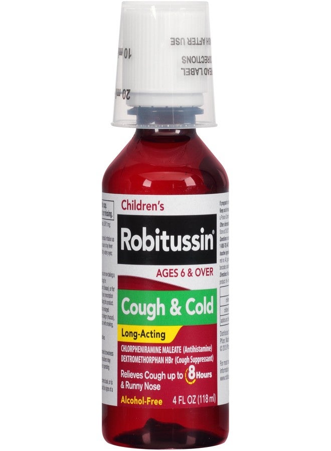 Robitussin Children's Long-Acting Cough and Cold Medicine for Kids, Fruit Punch Flavor - 4 Fl Oz Bottle (Pack of 3) - Image 3
