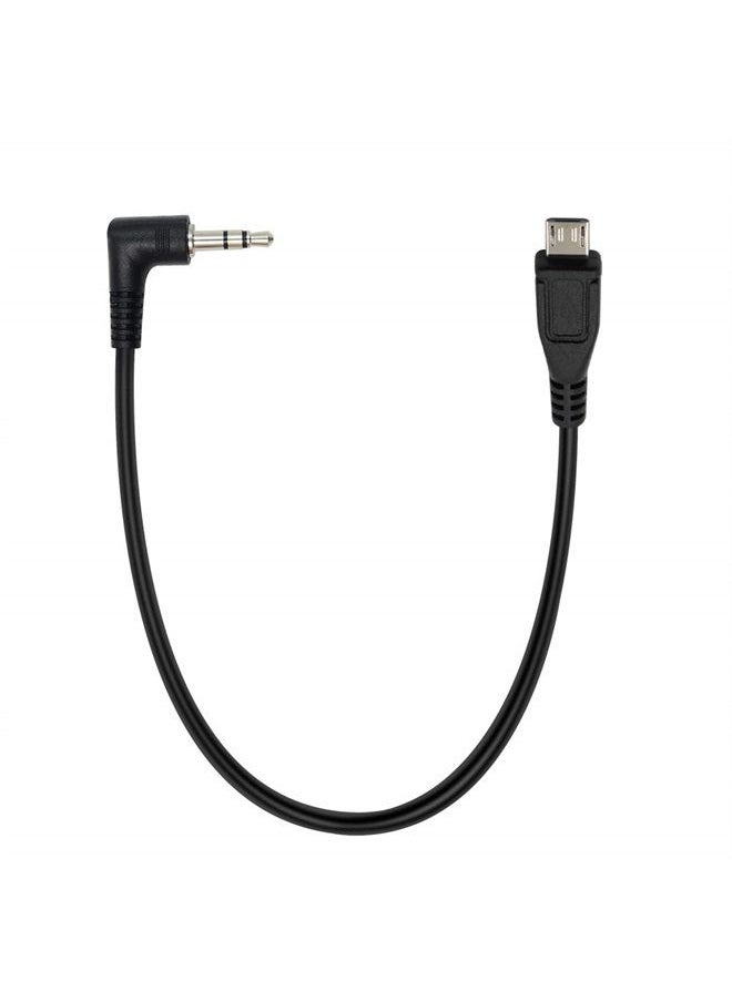 Duttek - Micro USB to AUX Cable, 3 Pole 3.5mm Male to Micro USB Male AUX Audio Jack Cable 25CM/10 Inch - Image 1