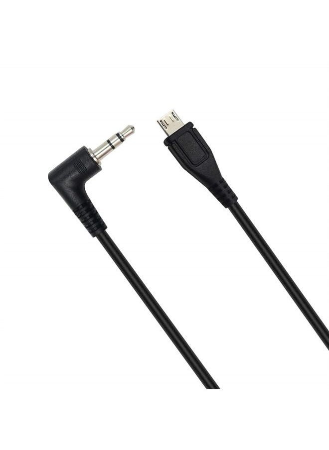 Duttek - Micro USB to AUX Cable, 3 Pole 3.5mm Male to Micro USB Male AUX Audio Jack Cable 25CM/10 Inch - Image 1