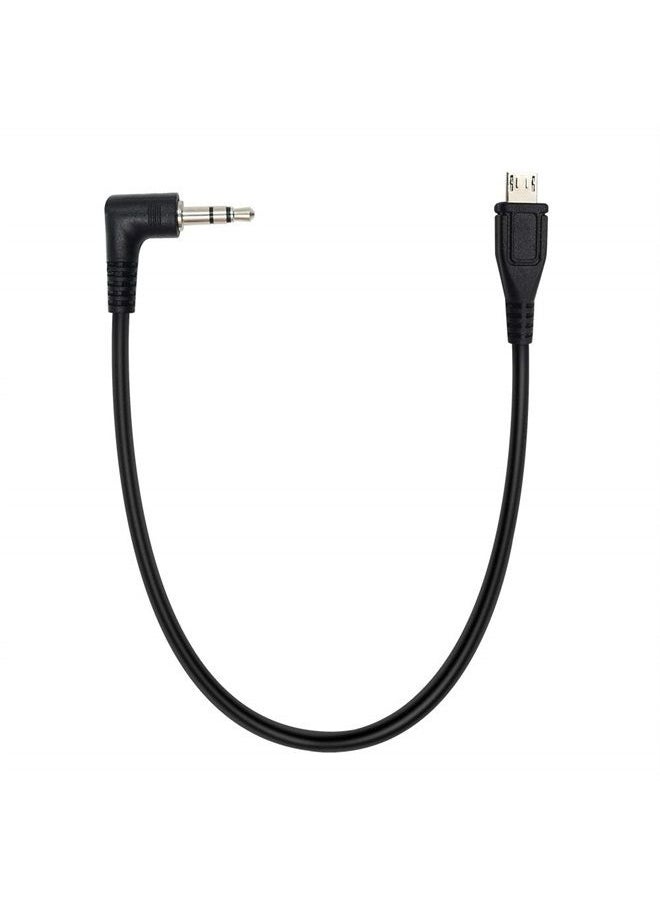 Duttek - Micro USB to AUX Cable, 3 Pole 3.5mm Male to Micro USB Male AUX Audio Jack Cable 25CM/10 Inch - Image 1