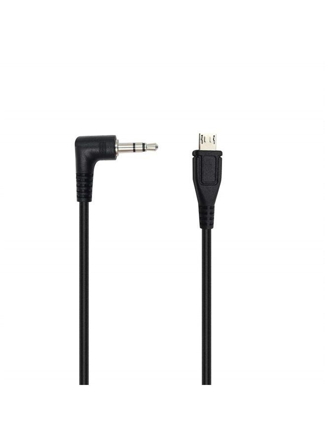 Duttek - Micro USB to AUX Cable, 3 Pole 3.5mm Male to Micro USB Male AUX Audio Jack Cable 25CM/10 Inch - Image 1
