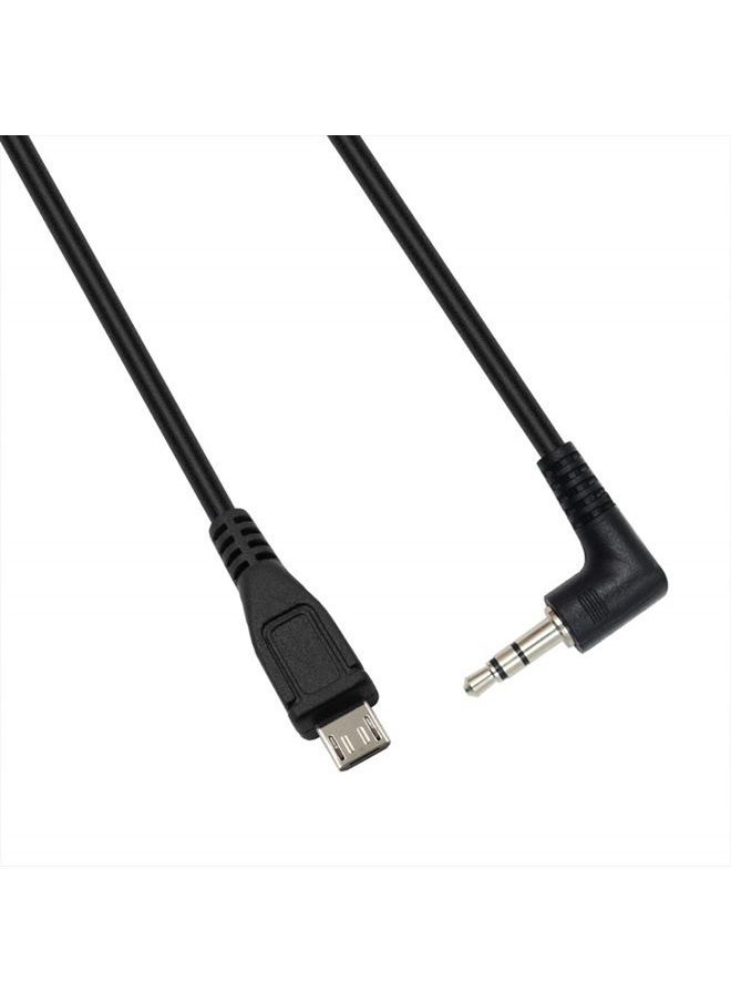 Duttek - Micro USB to AUX Cable, 3 Pole 3.5mm Male to Micro USB Male AUX Audio Jack Cable 25CM/10 Inch - Image 1