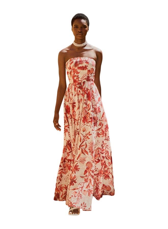 BSB Maxi printed strapless dress  - Image 1