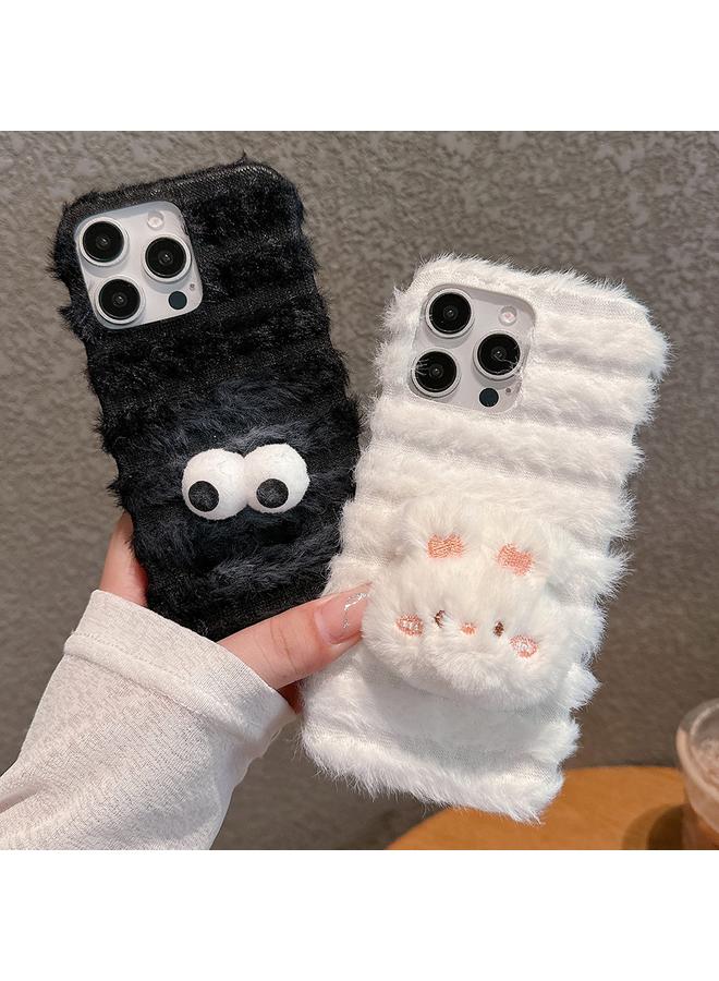 S-TOP Case For iPhone 16 Pro Doll Plush PU Hybrid PC Phone Case - Image 3