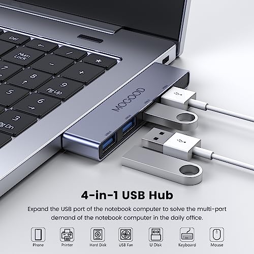 MOGOOD USB Hub 3.0 - USB Splitter & Port Expander for Laptop, Xbox, Flash Drive, HDD, Console, Printer, Camera, Keyboard, Mouse - Image 3