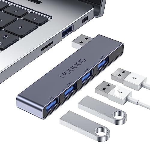 MOGOOD USB Hub 3.0 - USB Splitter & Port Expander for Laptop, Xbox, Flash Drive, HDD, Console, Printer, Camera, Keyboard, Mouse - Image 1