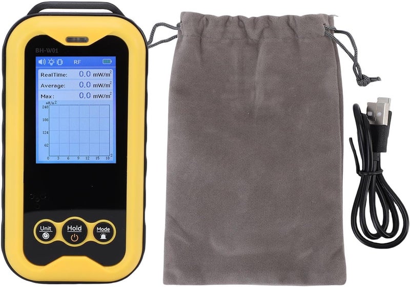 Transparent body EMF Meter, 3 in 1 Electromagnetic Field Detector with EF MF RF Measurement, Data Logger, Ideal for Home Inspection & Ghost Detection, 2.4inch Protective coating - Image 5