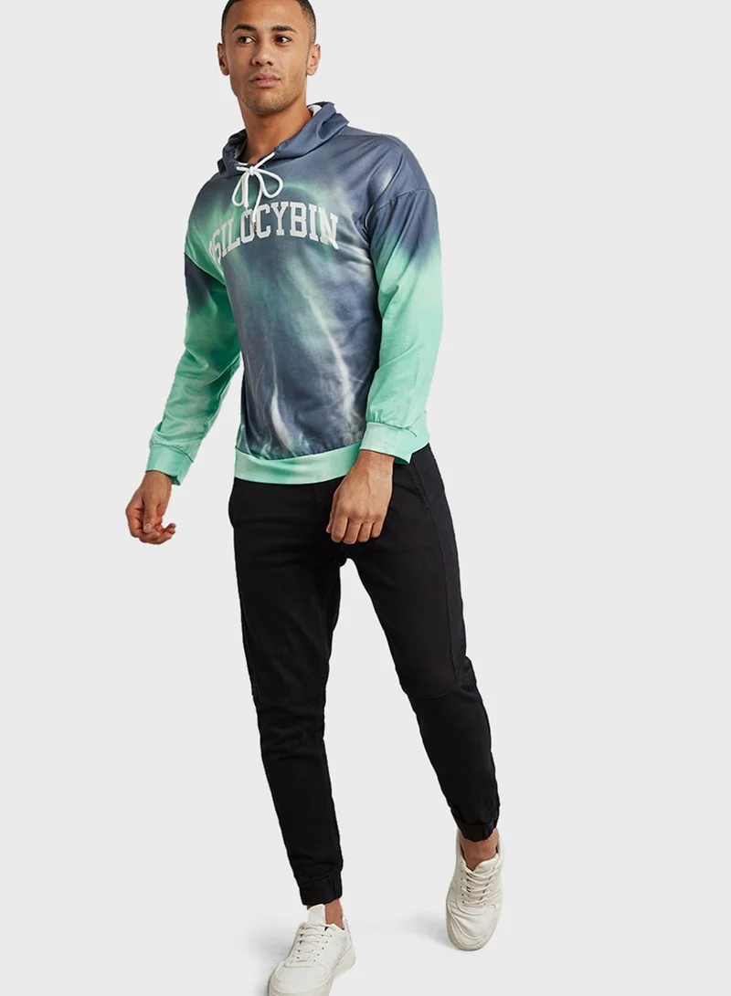 Styli Neon Tie And Dye Hoodie