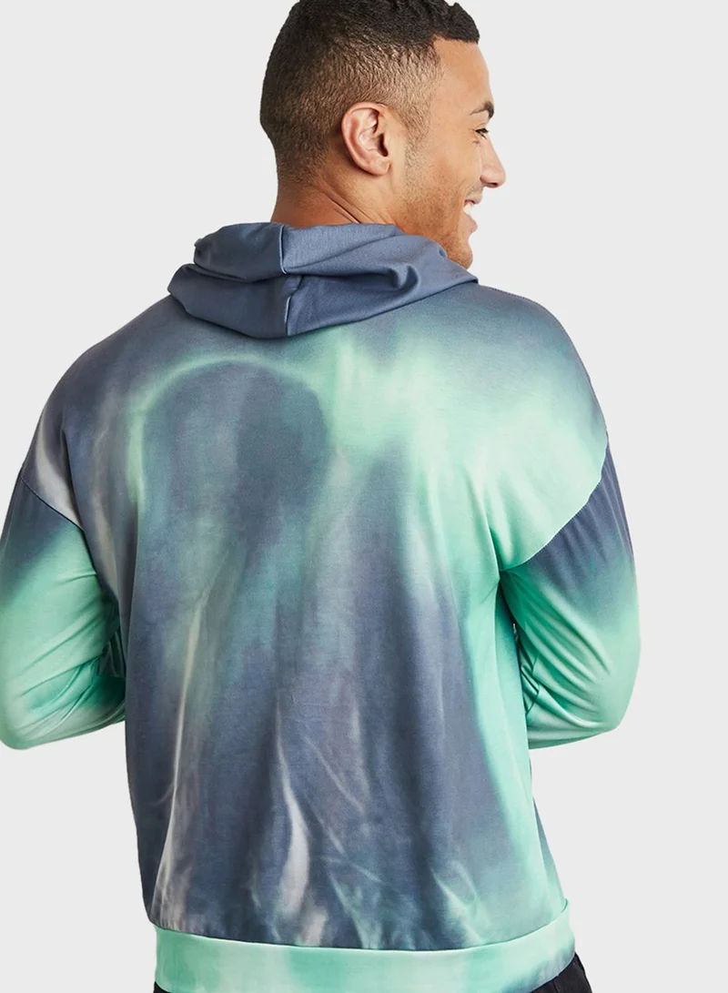 Styli Neon Tie And Dye Hoodie