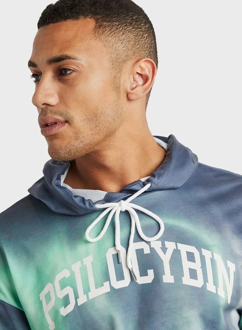 Styli Neon Tie And Dye Hoodie