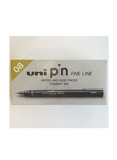 Uniball 12-Piece Unipin Fineliner Pen 0.8mm Tip Black Ink  - Image 1