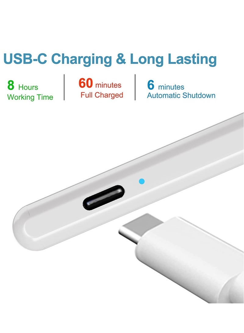 Active Stylus Pen for iOS&Android Touch Screens, Universal Fine Point Pencil Rechargeable Compatible with iPad,iPad Pro,iPad Air,iPad Mini, Samsung, Smart Phone and Tablet for Writing/Drawing - Image 4