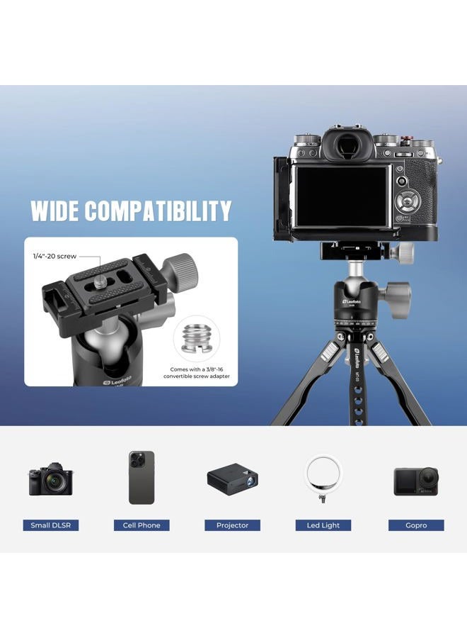Leofoto MT-03 + LH-25 Spider Mini Table Tripod and Ballhead for DSLR Photography - Image 4