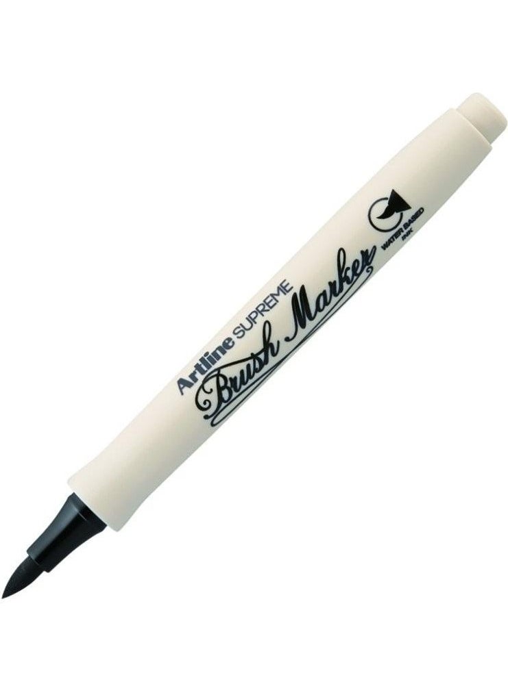 Artline Supreme Brush Marker Flexible Brush Pen Black 