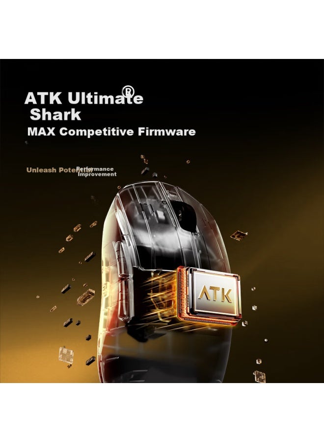 Atk Qingting A9 Wireless Mouse For Gaming And Office Use, Wired/2.4g Dual-mode Connection, Lightweight Symmetrical Minimalist Ergonomics, A9 Master Edition White - Image 2