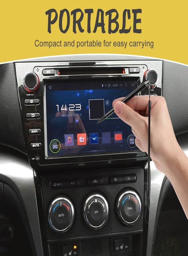 HOMSFOU 3pcs Touch Pen with Spring Rope Resistive Touch Screen Painting Pen Resistive Stylus Hard-tip Pen Anti-Lost for Pos PDA - Image 2