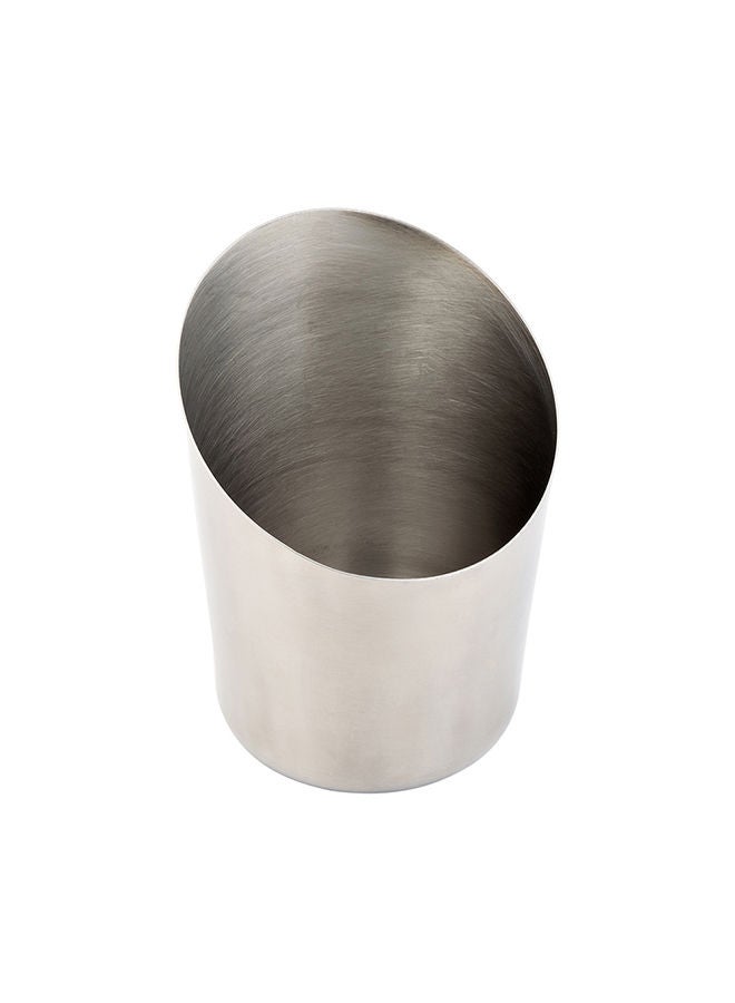 Restaurantware Met Lux 3.4 x 4.5 Inch French Fry Cup, 1 Tapered French Fry Holder - Satin Finish, Durable, Stainless Steel Fry Cup, For Serving Chips, Onion Rings, Tater Tots, or Vegetables,  - Image 4