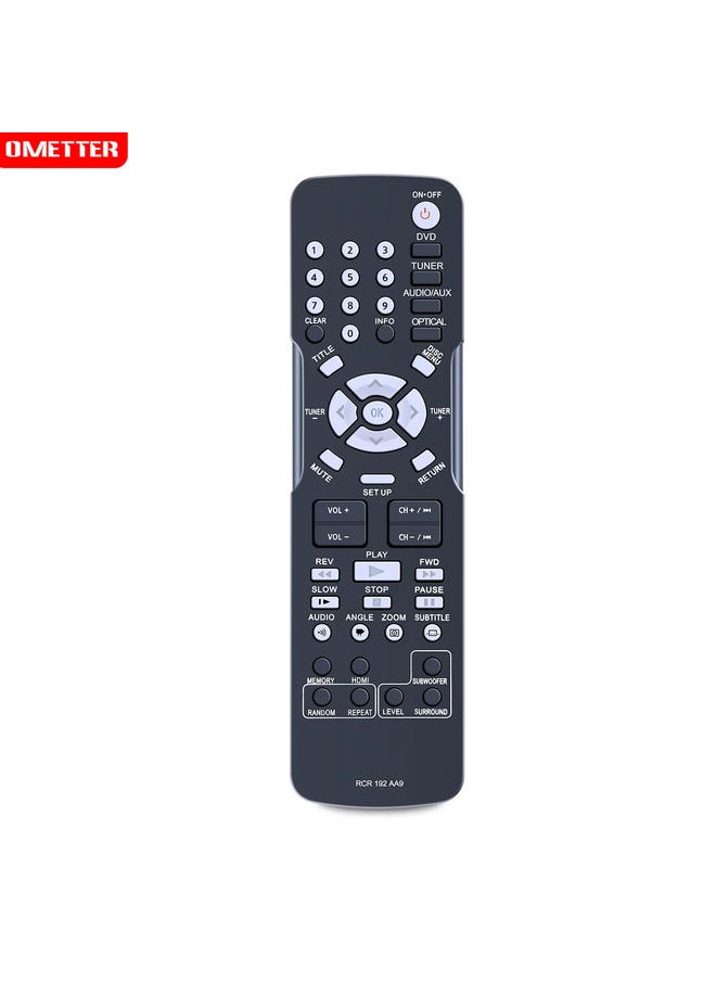 OMETTER - RCR192AA9 RCR192AA3 RCR 192 AA9 AA3 Remote for RCA Home Theater System RTD317W RTD325W RTS202 SV-929RX M24NR RTS202E - Image 1
