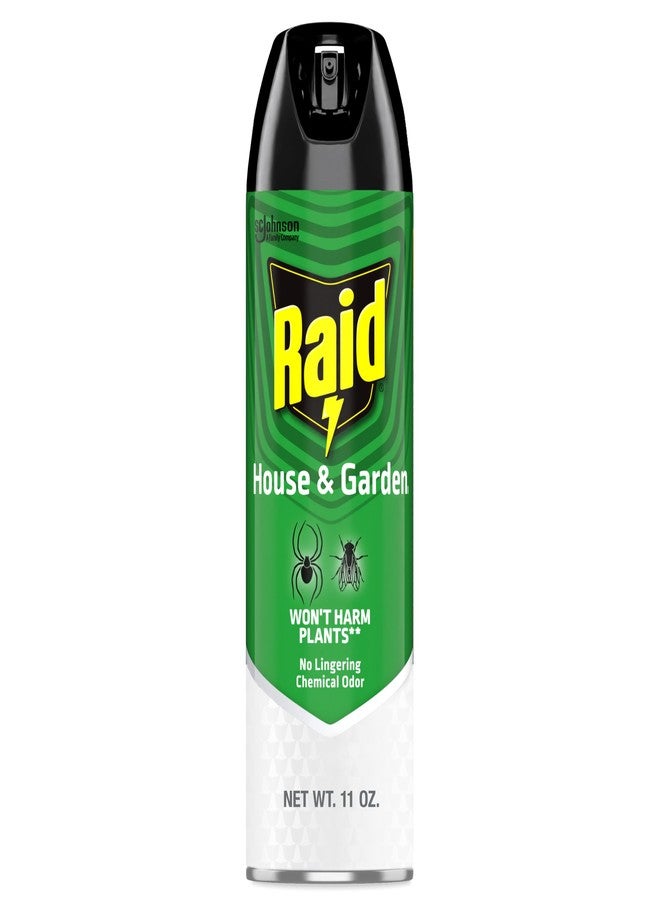 ريد مبيد الحشرات Raid House and Garden، يقضي على النمل والصراصير والعناكب والذباب بمجرد ملامسته، 11 أونصة - Image 1