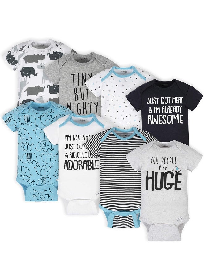 Onesies Brand Onesies Brand unisex-baby 8-pack Short Sleeve Mix & Match Bodysuits  - Image 1