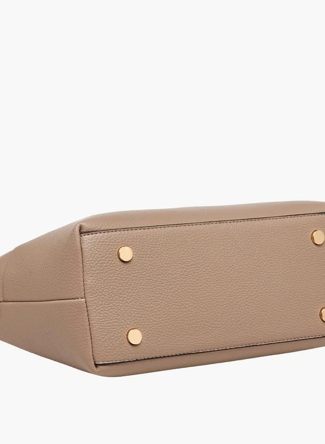 سيليست حقيبة يد بتصميم فيونكة بنقوش بارزة