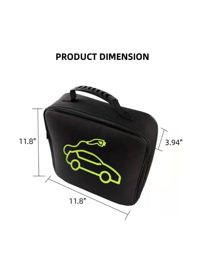 EV Cable Organizer Bag, Jumper Cable Bag, Storage & Organizer for Cables,Cords,and Hoses, Portable EV Chargers Cable Storage Bags, Electric Car Charger Case for EV Cable - Image 2