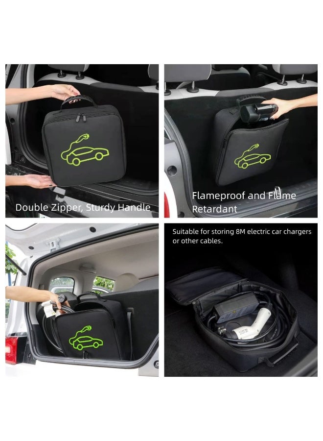EV Cable Organizer Bag, Jumper Cable Bag, Storage & Organizer for Cables,Cords,and Hoses, Portable EV Chargers Cable Storage Bags, Electric Car Charger Case for EV Cable - Image 3