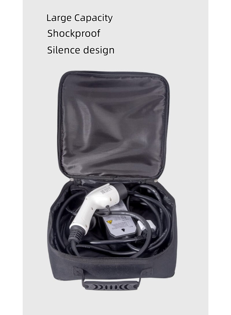 EV Cable Organizer Bag, Jumper Cable Bag, Storage & Organizer for Cables,Cords,and Hoses, Portable EV Chargers Cable Storage Bags, Electric Car Charger Case for EV Cable - Image 5