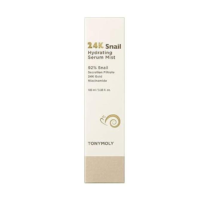 TONYMOLY 24K Snail Hydrating Serum Mist 3.38 oz – 92% Snail Mucin Face Mist with Niacinamide, Peptides & Gold for Radiant Skin, Moisturizing Korean Toner Spray for Hydration & Anti-Aging - Image 2