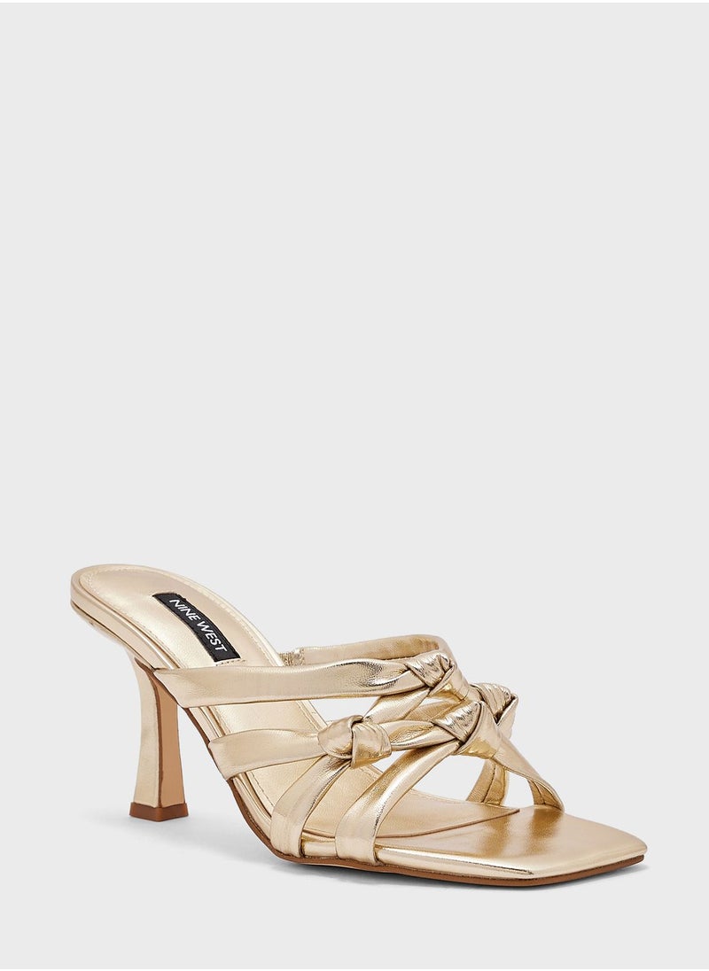 NINE WEST - صندل بكعب عالي متعدد الأشرطة - Image 1