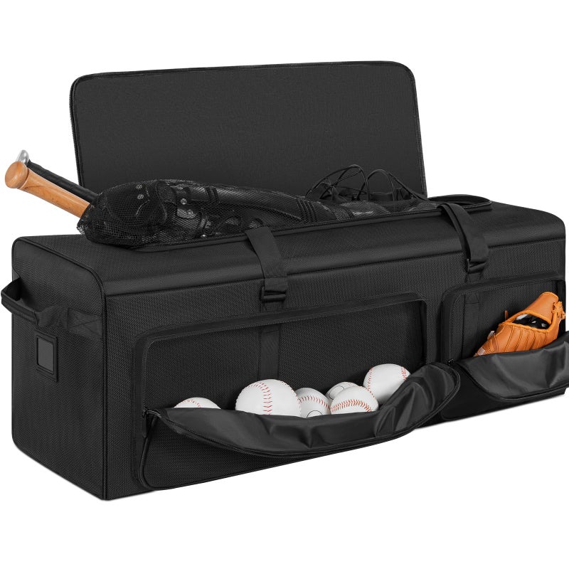ANILD Baseball Duffle Equipment Bag, Extra Large Catchers Gear Duffle Bag, Gym Sports Equipment Duffle Bag, Perfect for Baseball & Fastpitch Softball - Image 1